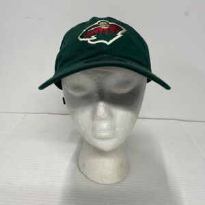 Minnesota Wild Hat Cap Strap Back Green NHL Hockey Adjustable New Era